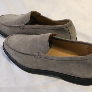 M.Gemi "The Fabio" Mens Gray Suede Loafers Size US 8.5/EU 41.5. Made in Italy